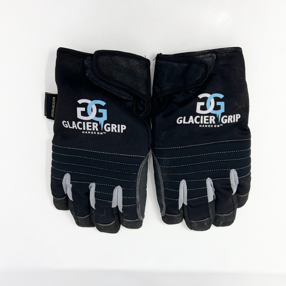 Glacier Grip Hands On‎ Winter Work Gloves Mens XL Waterproof 3M Black